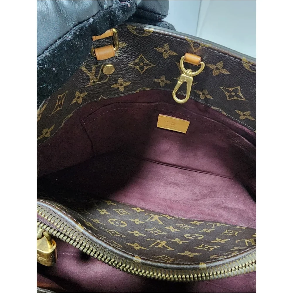 LOUIS VUITTON Monogram Canvas Montaigne MM Bag Brown